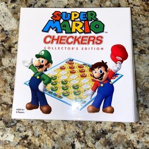 Super Mario Checkers Board Game Kids